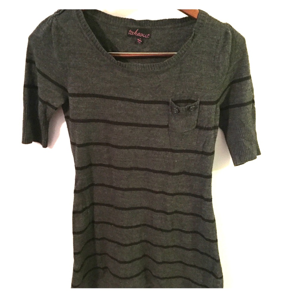 *3/$25*w/BUNDLE!  Black/Grey Sweater Dress